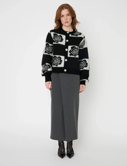 crās Kiacras Cardigan - Black - 36 crās Kiacras Cardigan - Black - 36