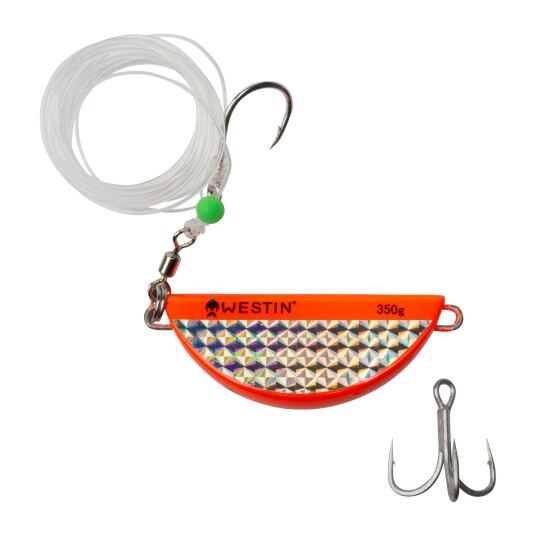 Westin Halibut Anti Twist Rig 350g, rigg Orange Flash