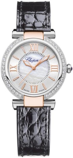Chopard Dameklokke 388563 6007 Imperiale Sølvfarget/Lær Ø29 mm Chopard Dameklokke 388563 6007 Imperiale Sølvfarget/Lær Ø29 mm
