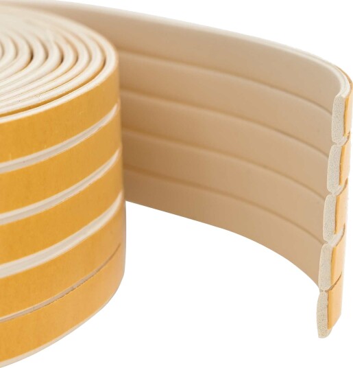 vidaXL Selvklebende vindusforsegling Hvit 9 x 3 mm 50 m EPDM Skum