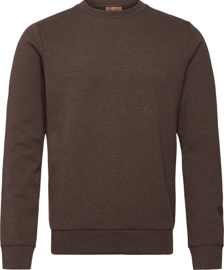 Mos Mosh Gallery Mmgabel Crew Neck Sweat CHOCOLATE BROWN MELANGE XL