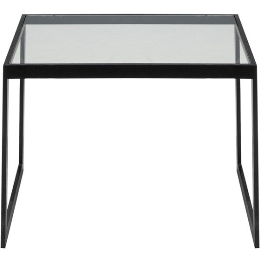 Englesson Square Sidebord 56x41x43 cm Svart/Glass