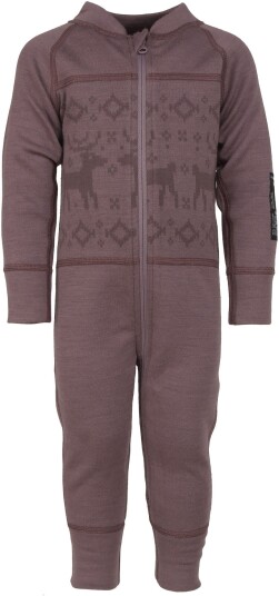 Lindberg Kåbdalis Merino Undertøysdress Dusty Mauve 62/68 Lindberg Kåbdalis Merino Undertøysdress Dusty Mauve 62/68