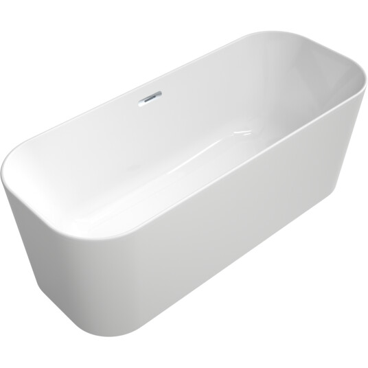 VILLEROY & BOCH FINION BADEKAR 170X70 MED PÅFYLLING VIA OVERLØP MED LYS, DETALJER I KROM