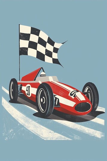 Namly Design Plakat Vintage Racerbil POSTERAH5HDK Namly Design Plakat Vintage Racerbil POSTERAH5HDK