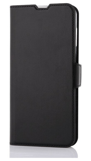 Wave Bookcase -Suojakotelo, Samsung Galaxy A14, Musta