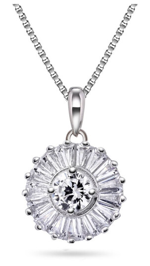Pan Jewelry Smykke i 925 rhodinert sølv med zirkonia