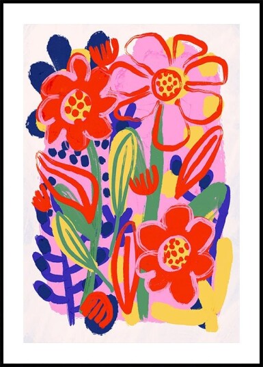 Floral Joyburst Plakat / 100x150cm