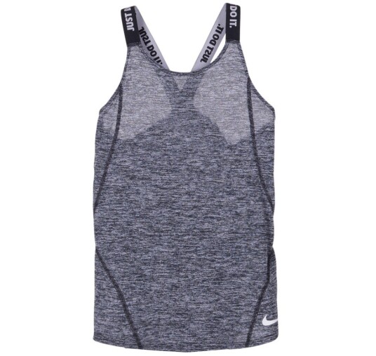 Nike Dry Girls' Training Tank Black/Black/White L Singlet