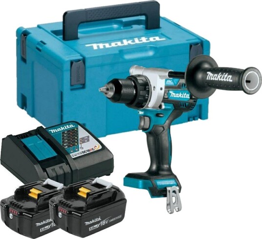 Makita Borskrutrekker DDF486RTJ 18v 2x5,0ah (130Nm)