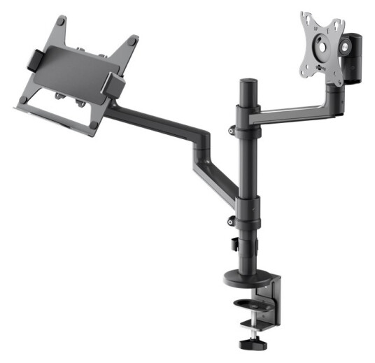 Goobay Deluxe skjermfeste med laptop-arm for 17-32" skjermer - Sort