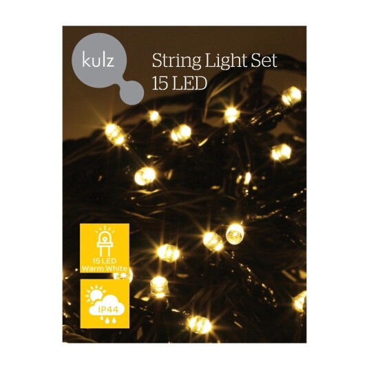 KULZ LYSSLYNGE 15 LED VARM HVIT 