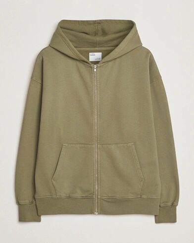 Colorful Standard Classic Organic Full Zip Hoodie Dusty Olive