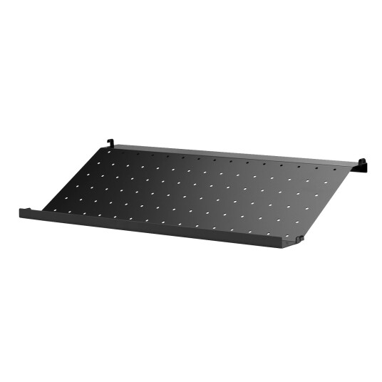 String skohylle metall svart 58x30 cm