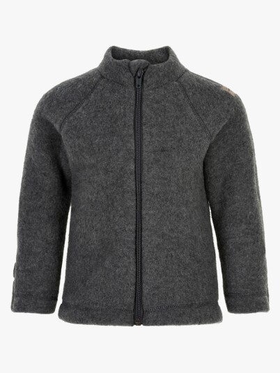 Mikk-line Ull Baby Jakke Anthracite Melange 86
