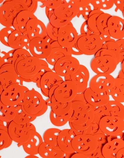 Små Orange Gresskar Bordkonfetti Små Orange Gresskar Bordkonfetti