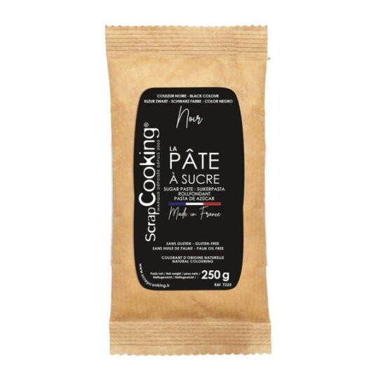 ScrapCooking   Fondant 250 g svart