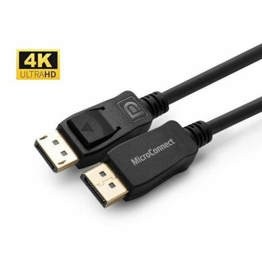 MicroConnect DisplayPort 1.2 Kabel 1,8m Svart