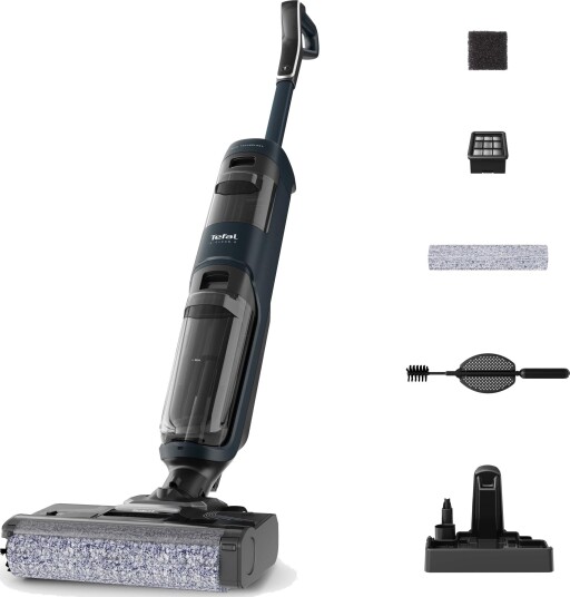 Tefal X-Clean 2 Gulvvasker 730ml, Selvrensende Program Mørk Grå