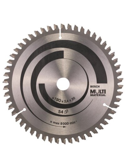 Bosch Sirkelsagblad Multi Material 190 x 20/16 x 2,4 mm; 54 Bosch Sirkelsagblad Multi Material 190 x 20/16 x 2,4 mm; 54