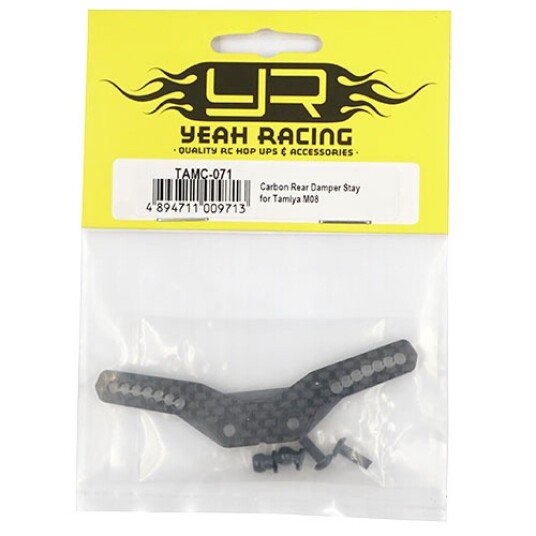 Yeah Racing TAMC-071 Graphite Rear Damper Stay for Tamiya M08