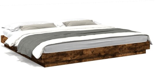 Sengeramme røkt eik 180x200 cm konstruert tre 8721102618109