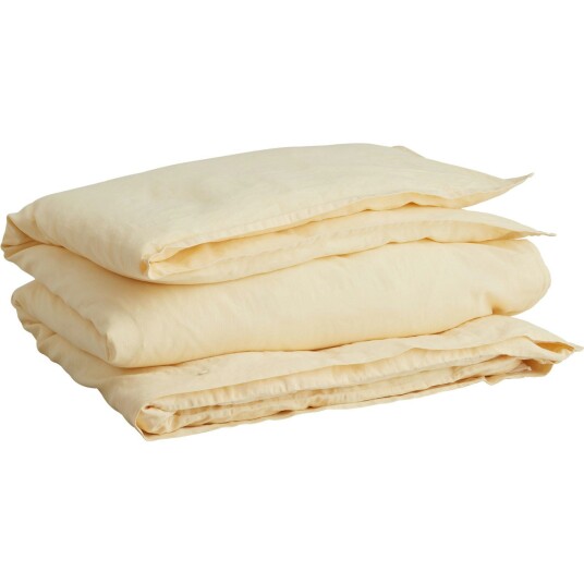 Gant Home Cotton Linen Dynetrekk 150x210 cm Butter Yellow Gant Home Cotton Linen Dynetrekk 150x210 cm Butter Yellow