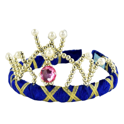 Den Goda Fen Velvet Tiara Blue 14 cm F2535