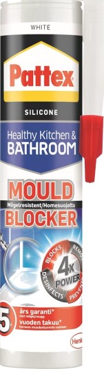 Pattex Silikonfuge Sanitet 1H Hvit 300ml Pattex Silikonfuge Sanitet 1H Hvit 300ml