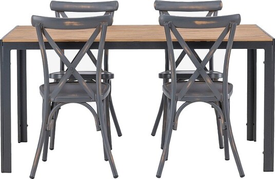 Venture Home Spisegruppe Break med 4 stk spisestoler Tablas Natur Venture Home Spisegruppe Break med 4 stk spisestoler Tablas Natur