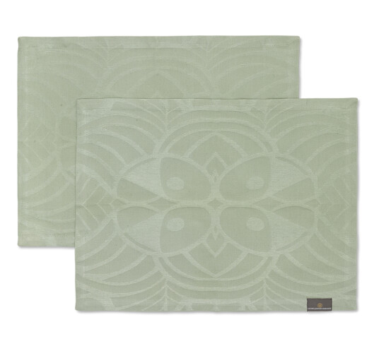 Georg Jensen Damask Easter Rustic spisebrikke 2-pk 50x38 cm lys grønn