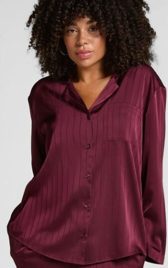 Hunkemöller Lilla Sateng Pinstripe Jakke for Dame