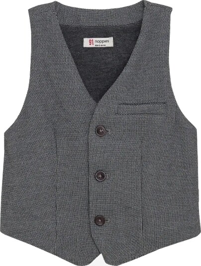 Noppies B Gilet Rumson P287 GREY MELANGE 110