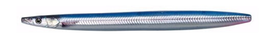Savage Gear LINE THRU SANDEEL 11CM 15G SINKING BLUE/SILVER UV Savage Gear LINE THRU SANDEEL 11CM 15G SINKING BLUE/SILVER UV