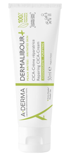 A-Derma Dermalibour Cica Ansiktskrem 50 ml - Reparasjon og Lindring for Irritert Hud
