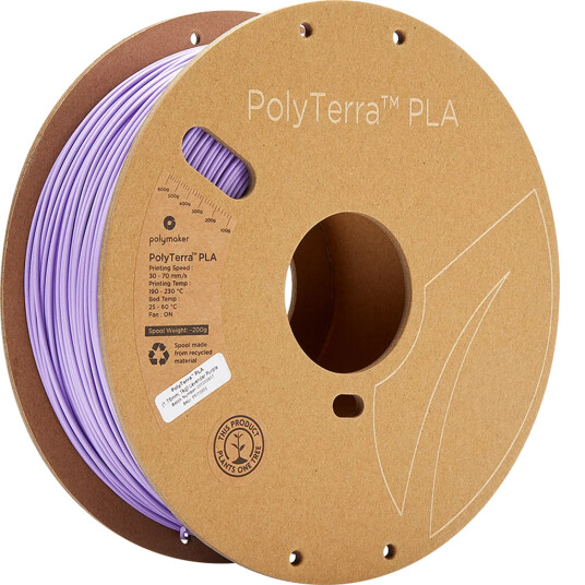 Polmask Polymaker Polyterra Pla 1 Kg 1.75 Mm Lavender Violet