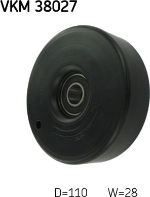 Løpehjul, vifterem SKF VKM 38027