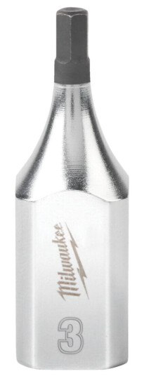 Milwaukee BITS PIPE HEX 3/8" 3MM Milwaukee BITS PIPE HEX 3/8" 3MM