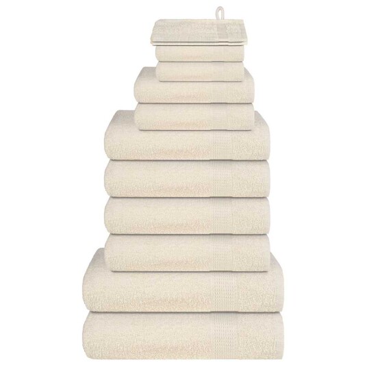 12 delers håndklesett FROGN kremhvit 360 gsm 12 delers håndklesett FROGN kremhvit 360 gsm
