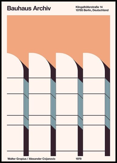 Bauhaus Archiv Plakat Plakat / 70x100cm