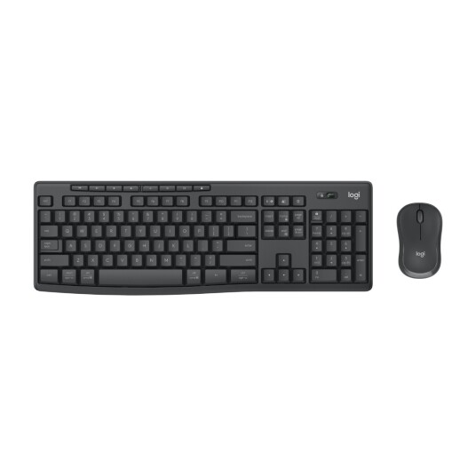 Logitech MK370 Trådløs Tastatur- og Mussett Nordisk Svart for Kontor