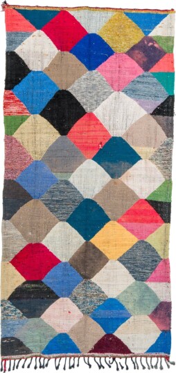 Marokkansk Boucherouite teppe 145 x 300 cm Størrelse: 145 x 300 cm