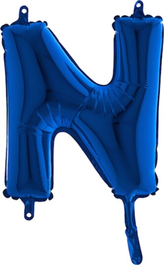 Ballongkungen Bokstavballong Mini Blå Bokstav N 14330B