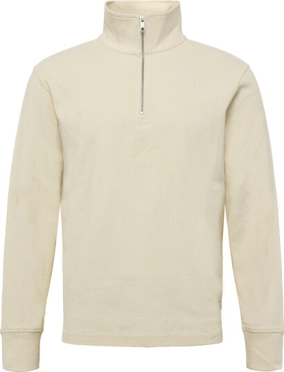 Gant Micro Texture Half Zip Cream S