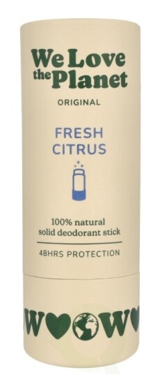 We Love The Planet Original Deodorant Stick 40 g Fresh Citrus We Love The Planet Original Deodorant Stick 40 g Fresh Citrus