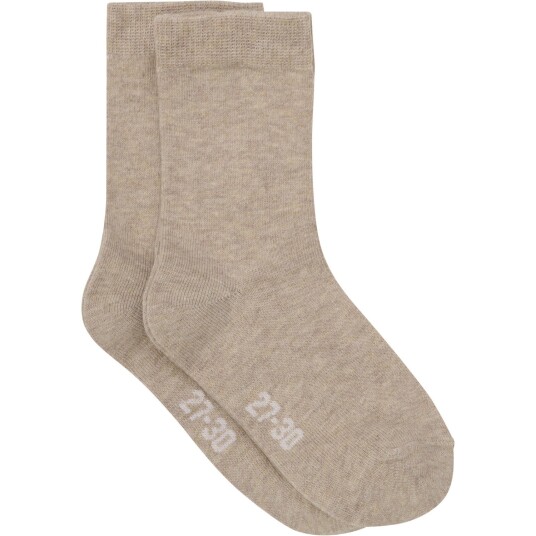 Minymo Silver Mink Melange Ankel Sokker 2-pakning 31-34