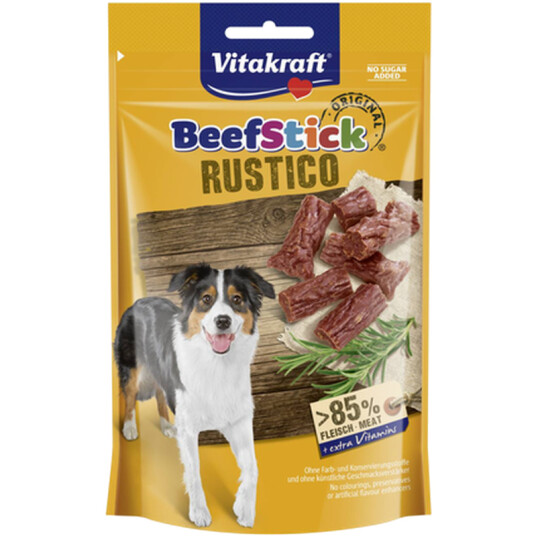 Vitakraft Beef-Stick Rustico 55 g Hundefôr Snacks med Førsteklasses Kjøtt