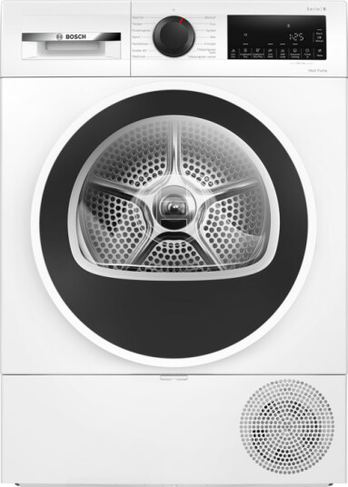 Bosch Serie 6 Kondenstørketrommel Frontlader Hvit WQG2420WSN Bosch Serie 6 Kondenstørketrommel Frontlader Hvit WQG2420WSN