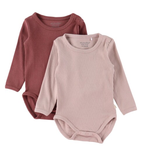 Minymo Langermet body 2-pakning Violet Ice Minymo Langermet body 2-pakning Violet Ice
