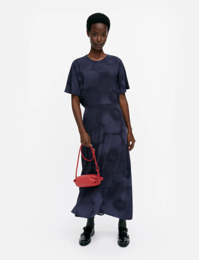 Marimekko Heleä Akvarelli Unikko - Navy - 40